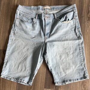 Levi's Light Blue Women's Denim Bermudas
